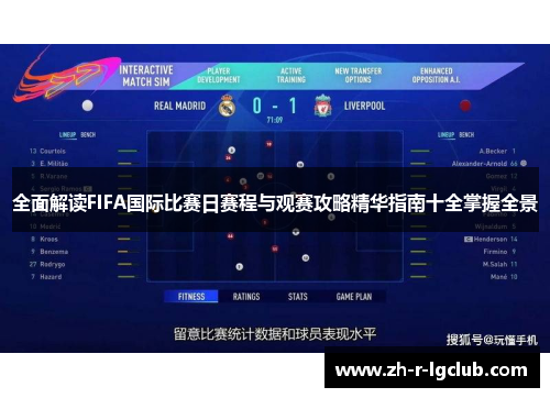 全面解读FIFA国际比赛日赛程与观赛攻略精华指南十全掌握全景
